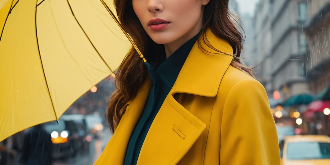Как подобрать идеальный цвет зонта к вашему пальто