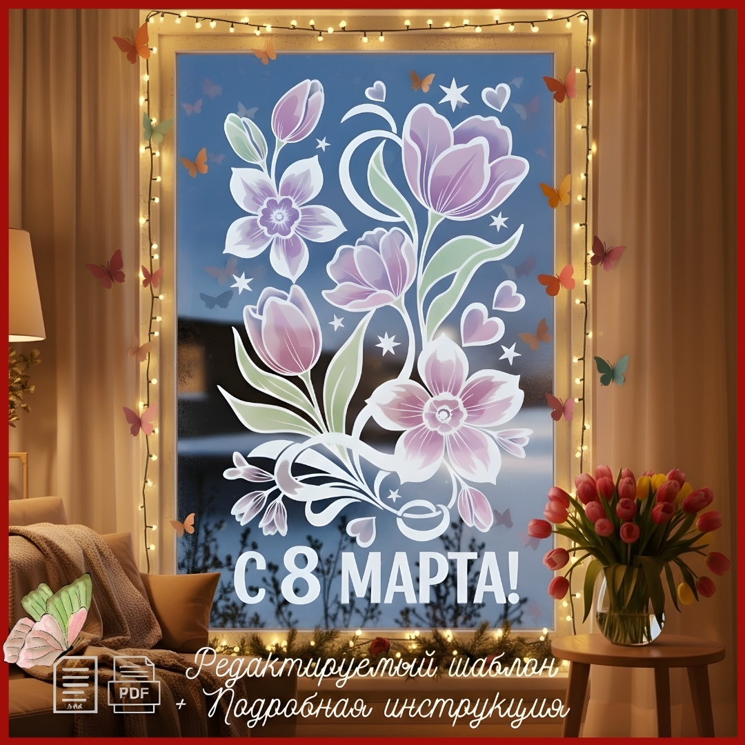 Оформление на 8 Марта.