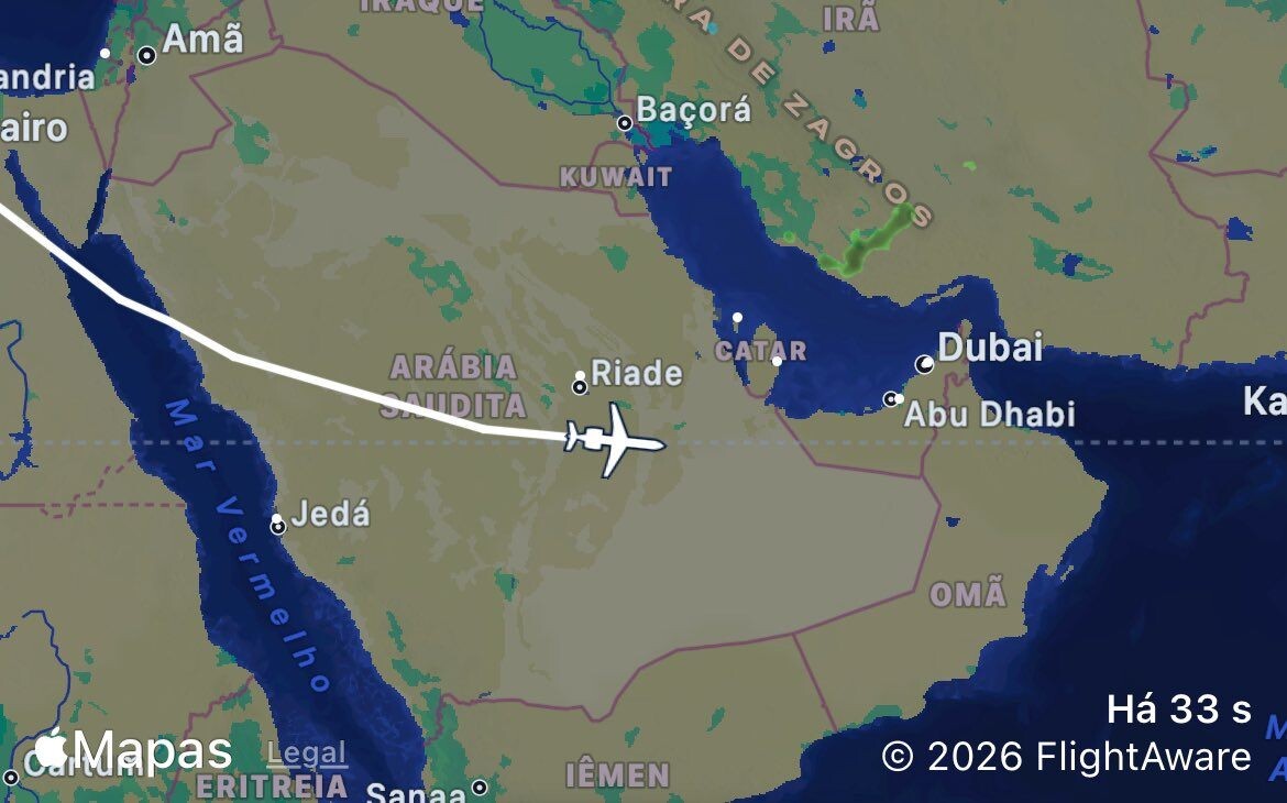 Самолёт Макса Ферстаппена в небе над Саудовской АравиейФото: Соцсети  📷
