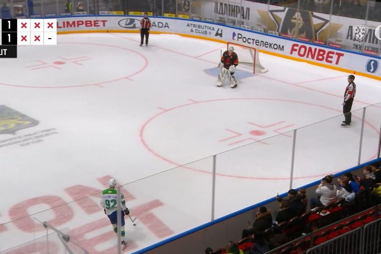    Фото: скриншот трансляции КХЛ