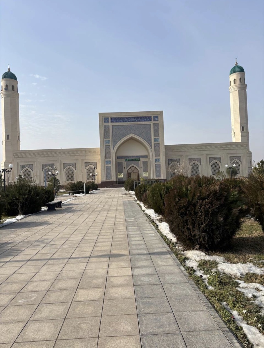 Мечеть , напротив нее мы жили . 