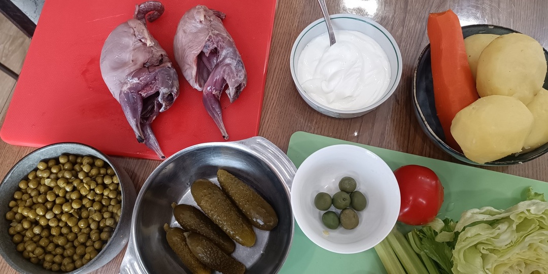 Два салата из боровой дичи