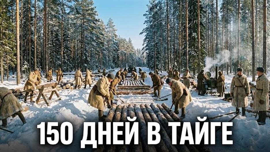 Деревянные настилы поверх снега стали главной транспортной артерией для стотысячной группировки войск.