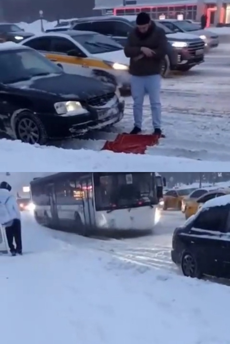 Скрин из видео, снятого очевидцем