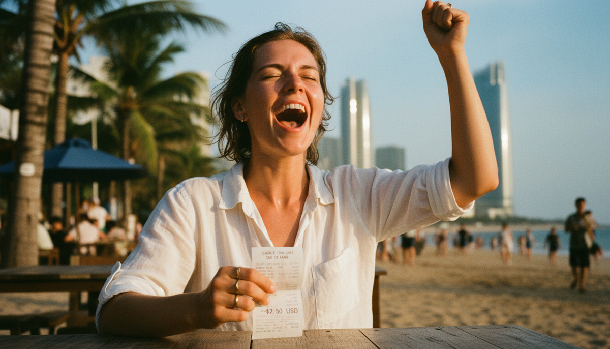 Тот самый момент, когда осознаешь: твой завтрак у океана стоит как поездка в метро, а вкус  на миллион. Это и есть триумф свободы.
