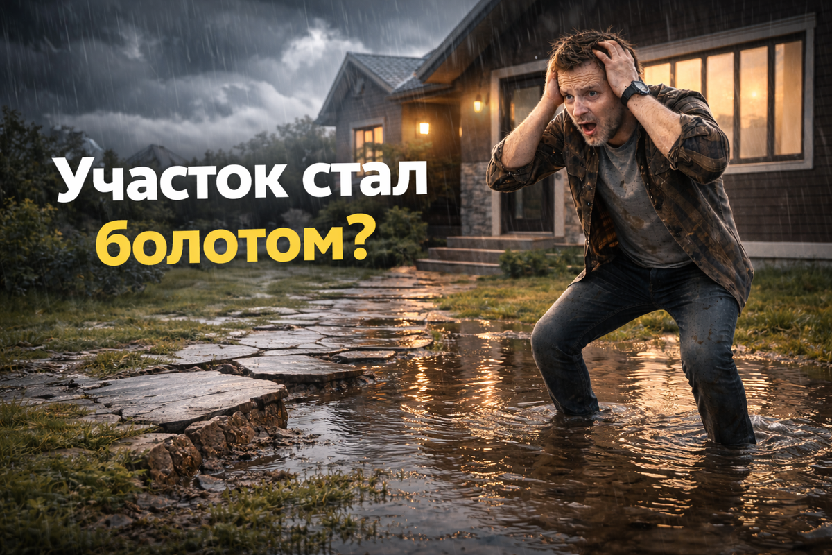 Почему застоявшаяся вода съедает ваш дом и как я спас участок с помощью ливневки