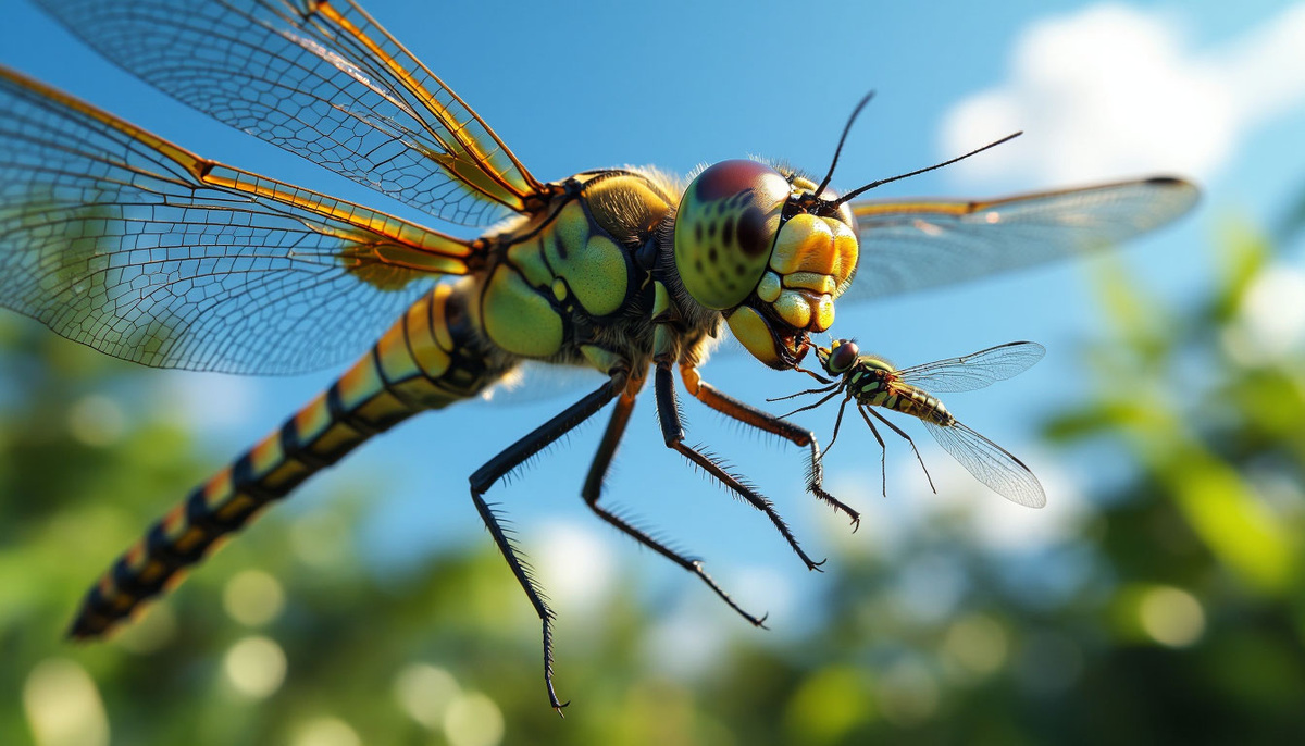 "Суперзрение" стрекоз: как насекомые видят будущее на 0.1 секунды вперёд