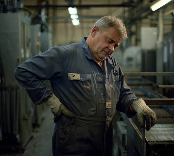 Боли в спине от промышленной нагрузки и сидячей работы