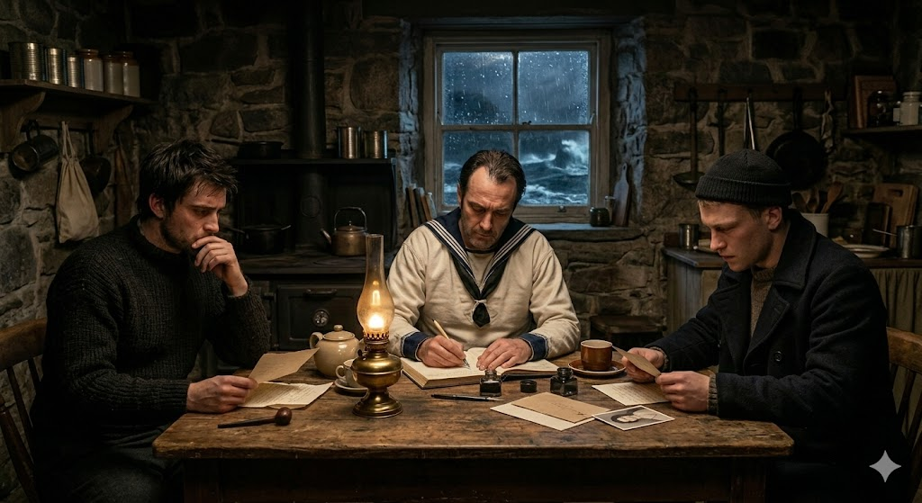 Всегда втроем за окном бушующее море и только письма