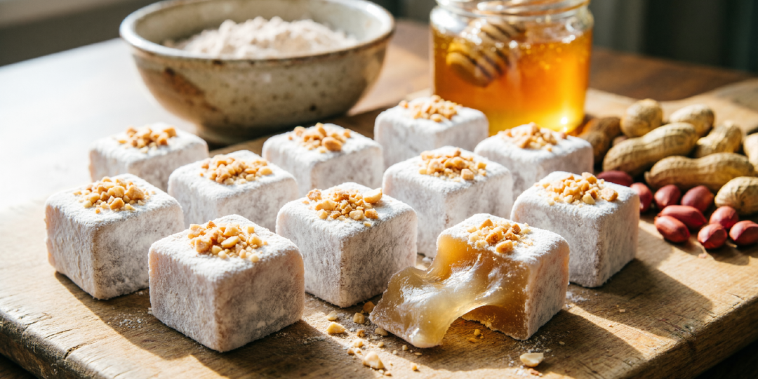 🍬 Персидский рахат-лукум по-омски: крахмал, мёд и арахис за 198 ₽.