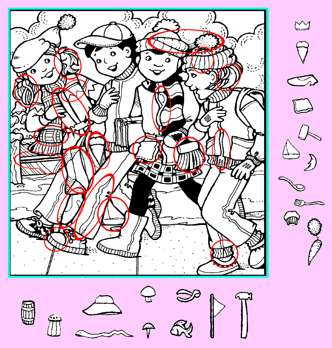 Картинка-ответ 20 предметов. Картинка подготовлена автором