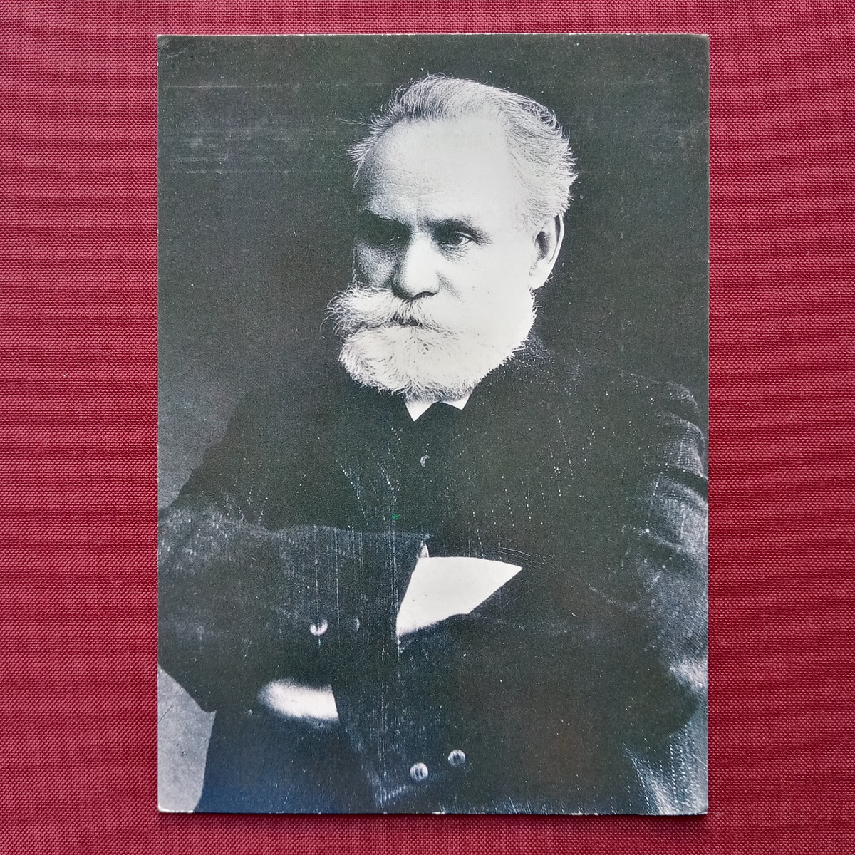 И. П. Павлов. Фото 1904 г. (год получения Нобелевской премии).Художественная открытка из набора «Дом-музей академика И. П. Павлова». ИПО «Лев Толстой». Тула. 1992. Тираж 10 000.