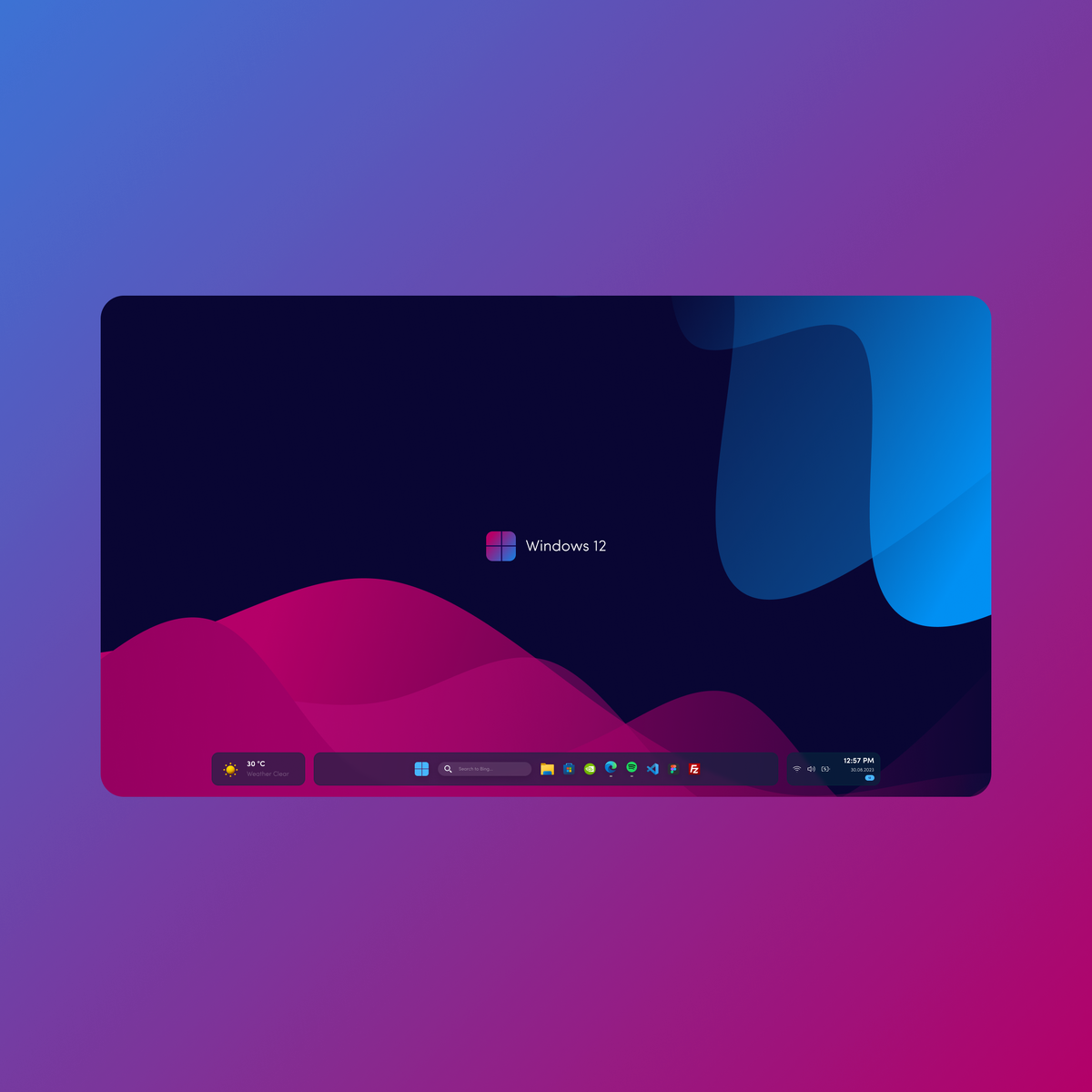 Windows 12 (возможный вариант дизайна)