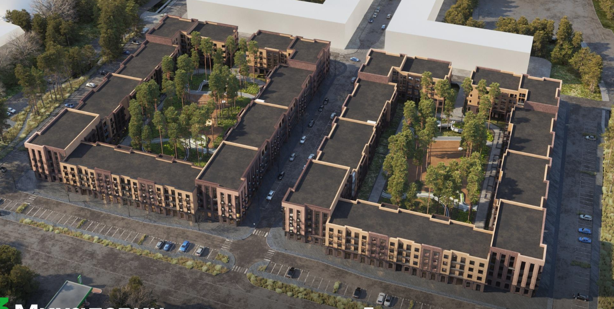  1 очередь строительства. Рендер с презентации