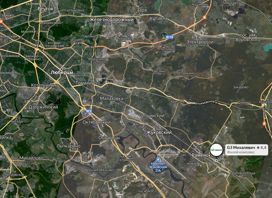 До Москвы 30 км по прямой. Данные Яндекс.Карты
