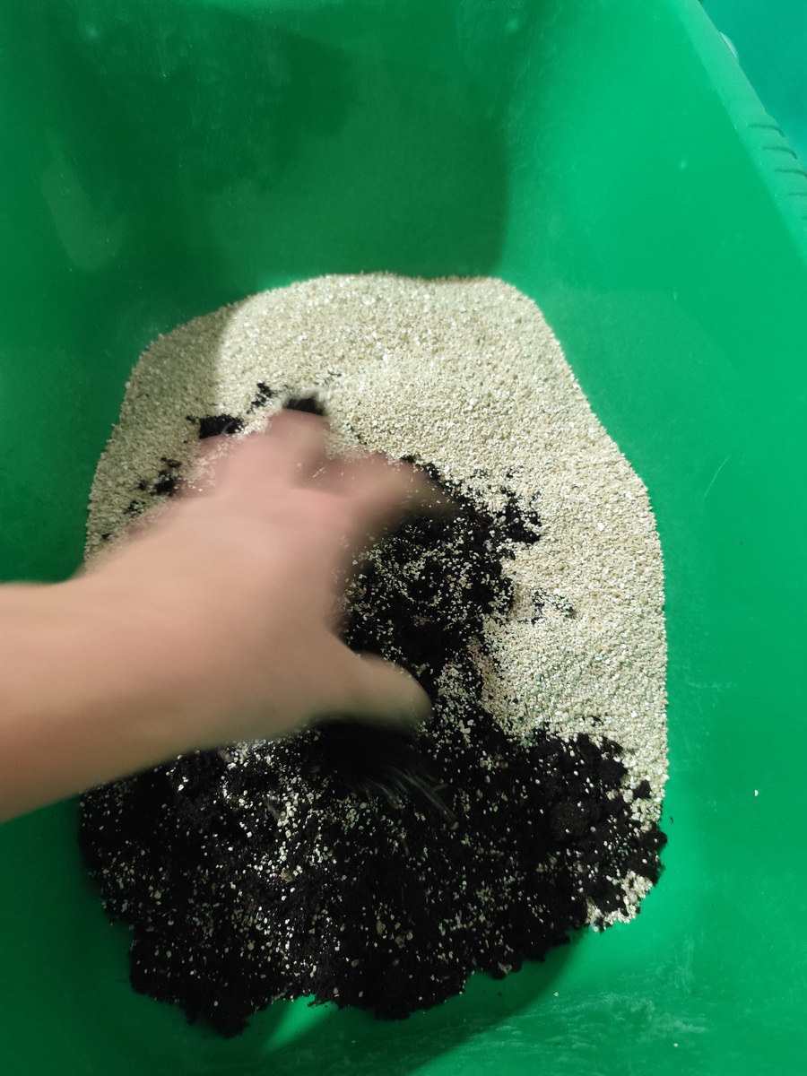 Равномерно перемешиваю все компоненты 