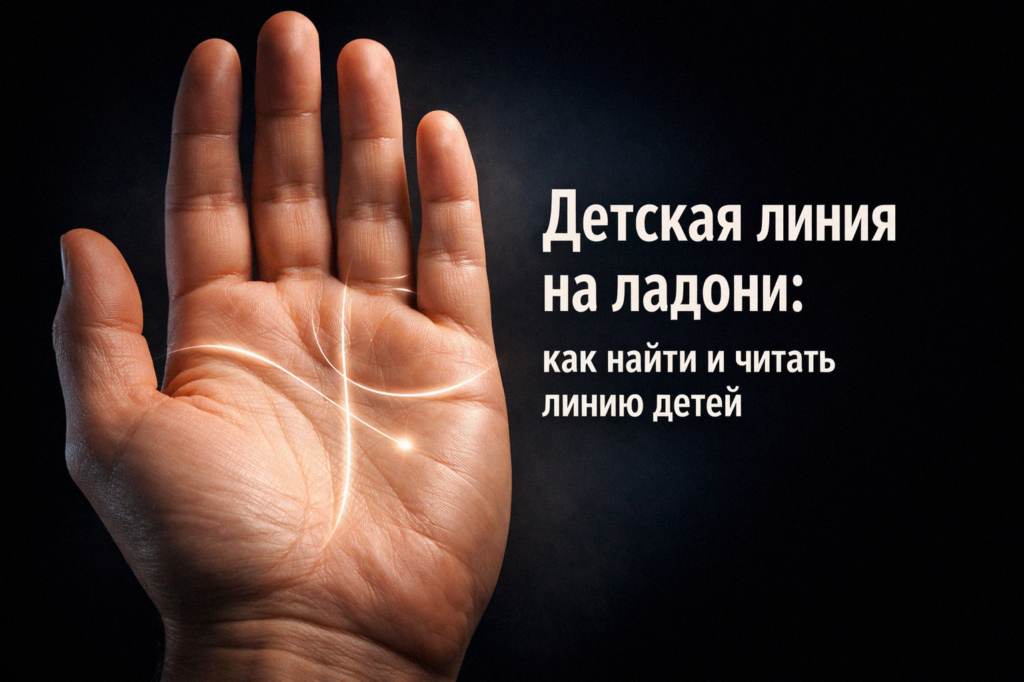    Как найти и читать линию детей на ладони admin