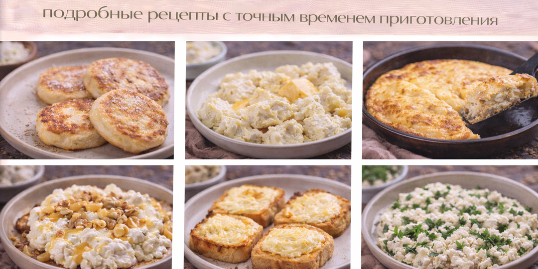 Топ-6 завтраков из творога КАК РАНЬШЕ: подробные рецепты с точным временем приготовления