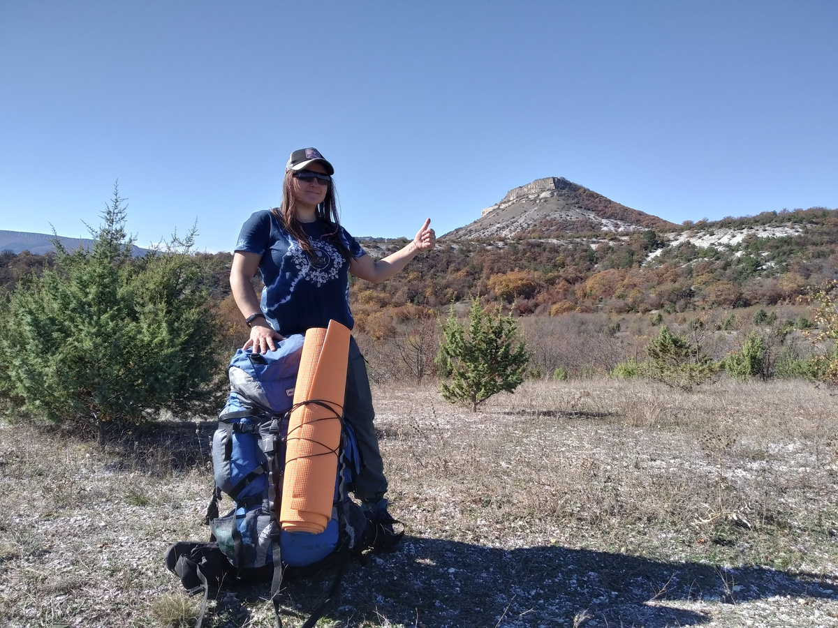 У подножия Тепе-Кермен в Крыму