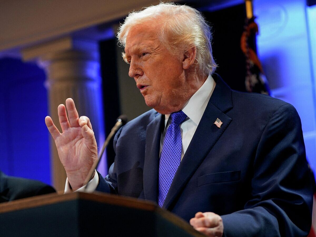    Президент США Дональд Трамп на пресс-брифинге в Белом доме после решения Верховного суда | © REUTERS / Elizabeth Frantz