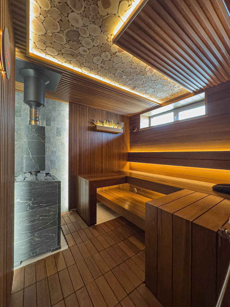 Печь банная "Атмосфера XL" в облицовке "ИМПЕРИЯ" Талькохлорит. Ссылка - ниже.