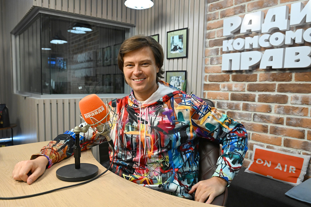 Прохор Шаляпин в студии Радио «Комсомольская правда».