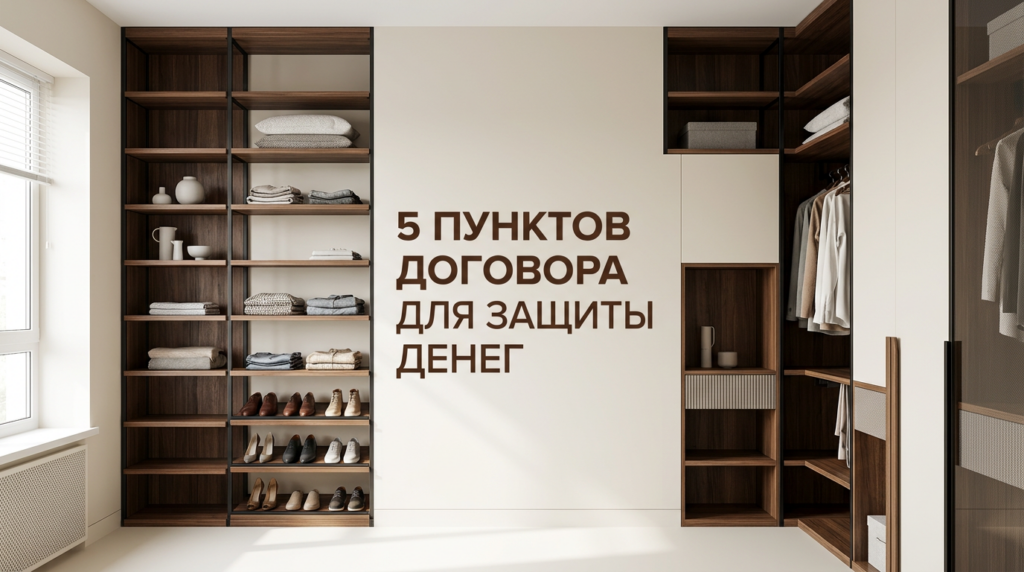    Грамотный договор — главная защита заказчика мебели от потери денег MDKUHNY