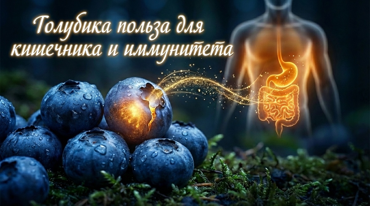Голубика польза для кишечника и иммунитета.