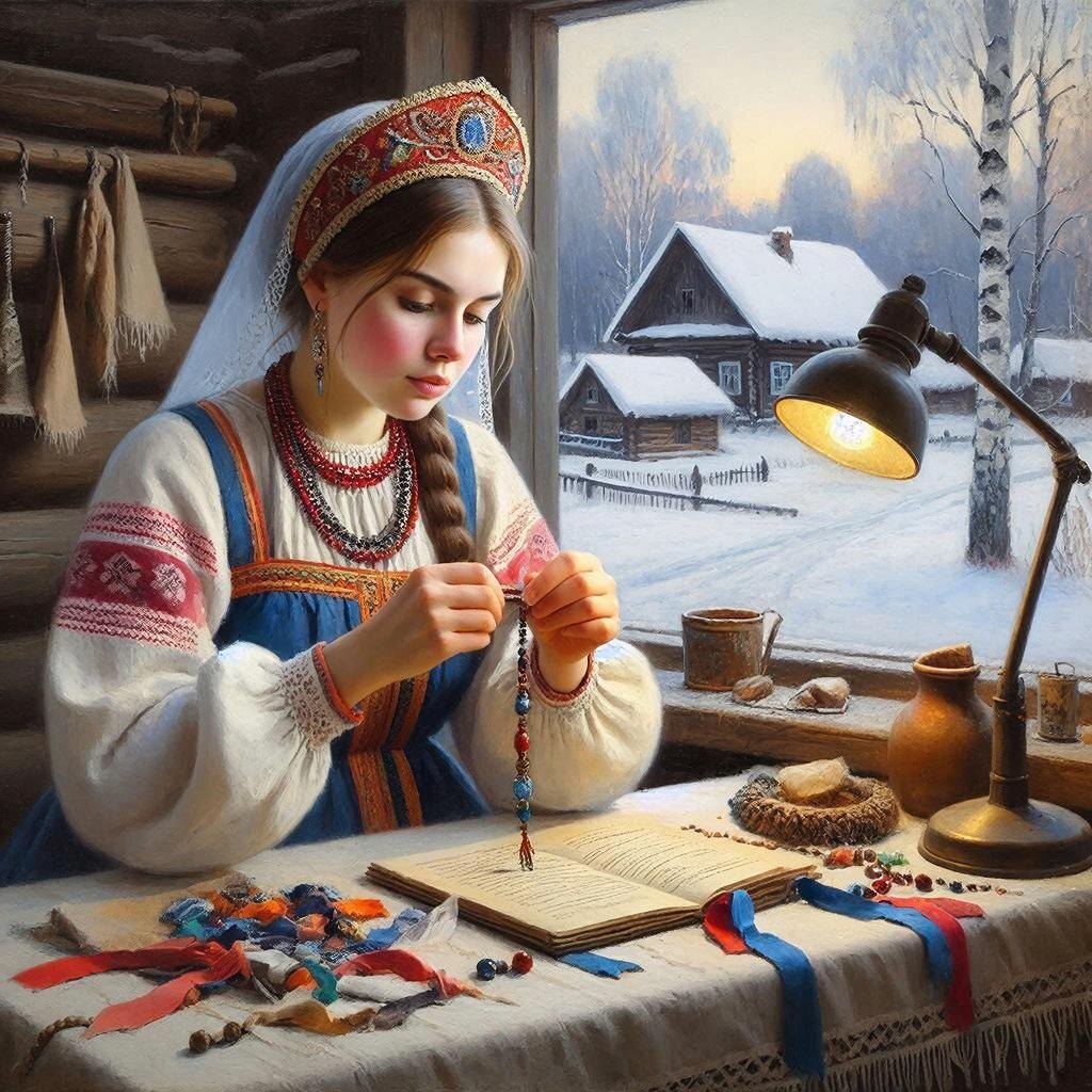 Украшение, плетение кокошника