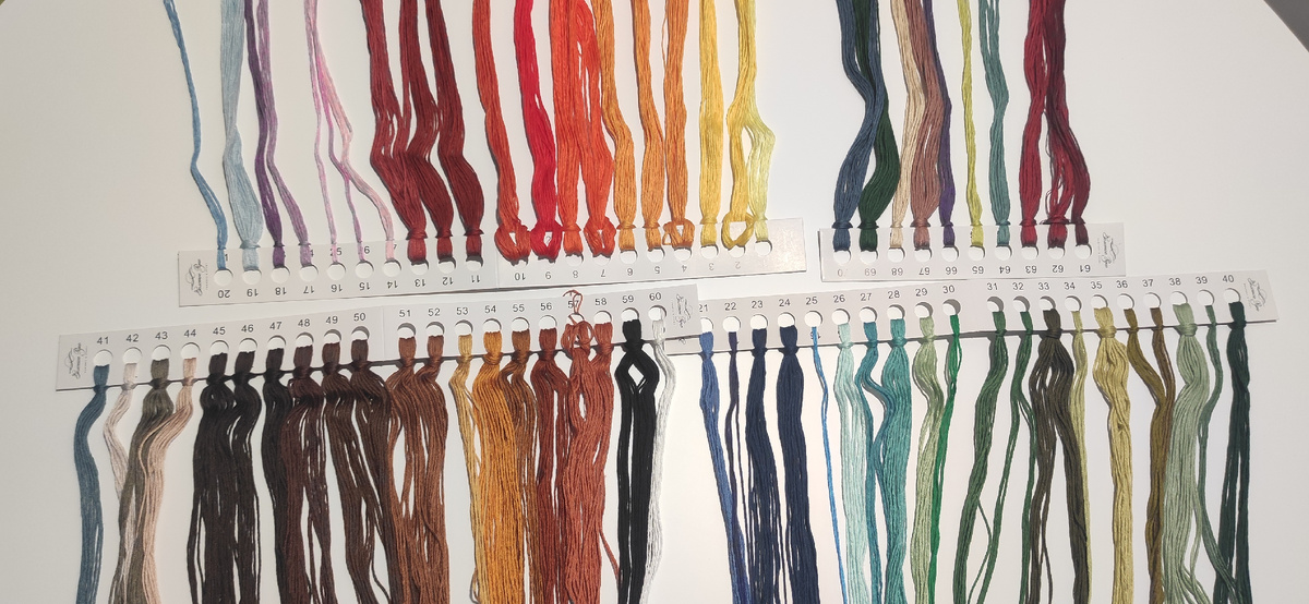 Вот такая палитра мулине