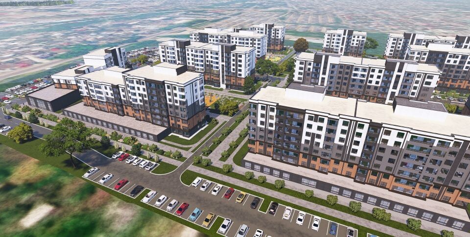    Проект застройки квартала в Бийске . Источник: «Зав-Строй»