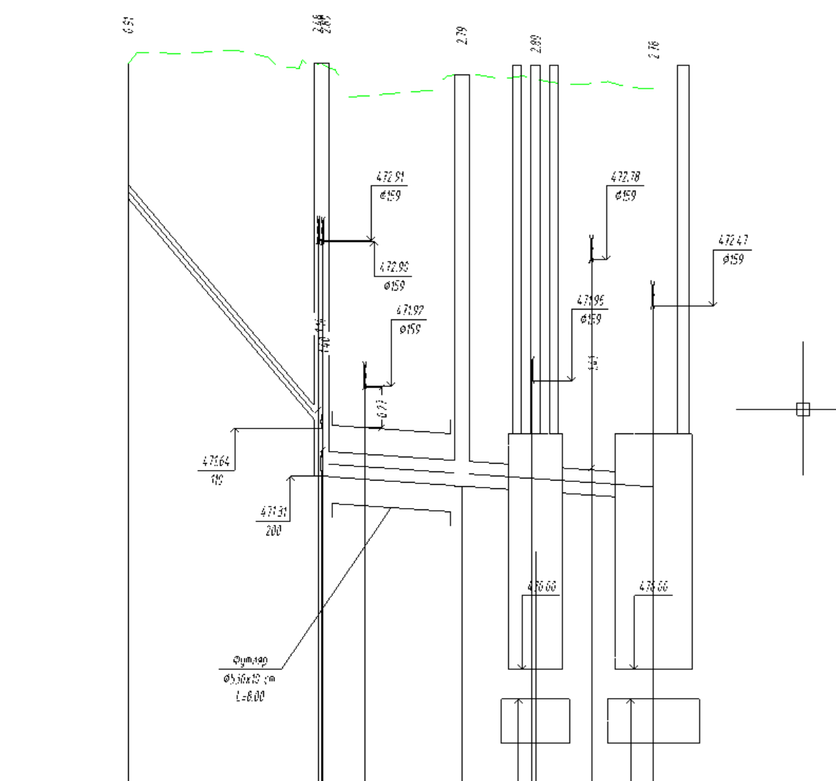 Профиль сети с емкостями