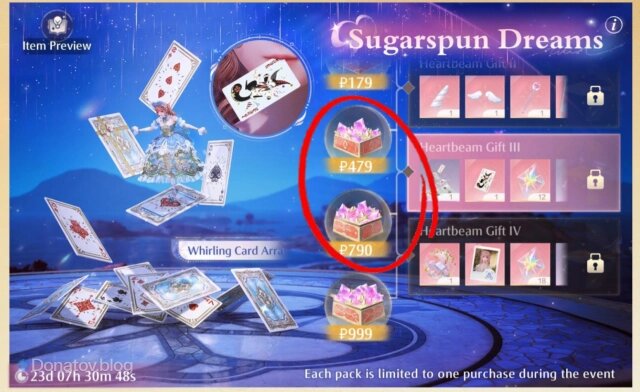    Шкала прогресса Sugarspun Dreams в Infinity Nikki