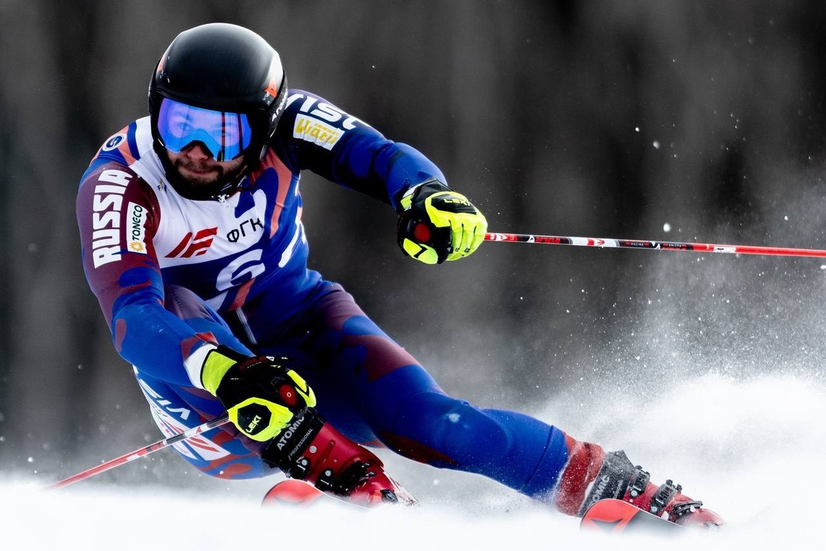 Фото: Иван Кузнецов на соревнованиях финала Кубка и чемпионата России / Центр спортивной подготовки Сахалинской области / Российская федерация горнолыжного спорта