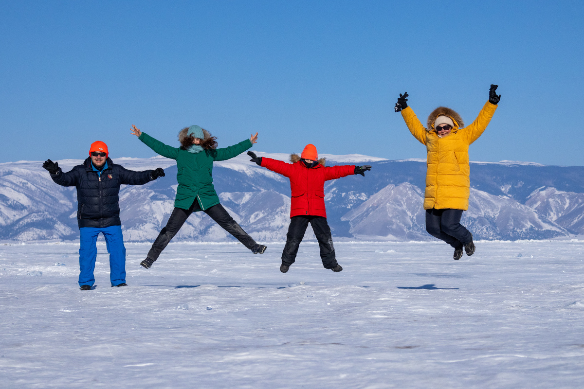 Мои гости на озере Байкал