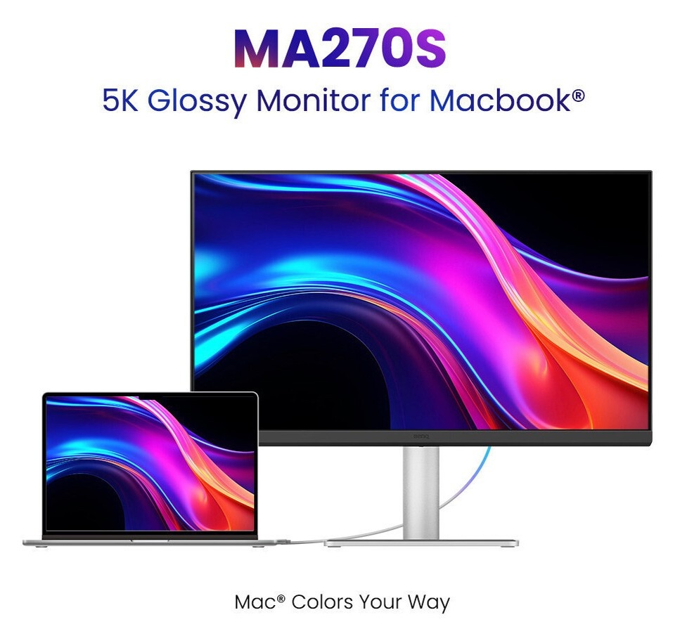    BenQ представила 27-дюймовый 5K монитор MA270S для Mac