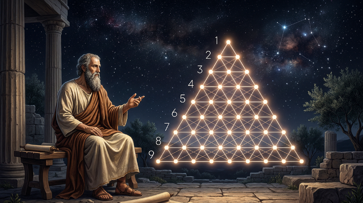 Пифагор мечтал о побочной структуре, но был вынужден довольствоваться тетрактисом 