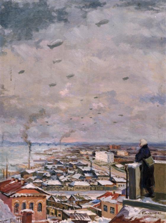 Н.Н.Баскаков. На посту. 1943. Дальневосточный художественный музей.