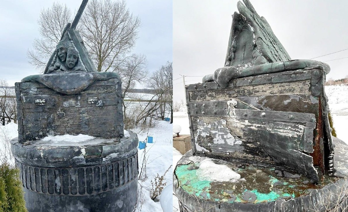     Так сейчас выглядит памятник Михаилу Горшенёву, фото: Ирина ДЕРЕВЦОВА