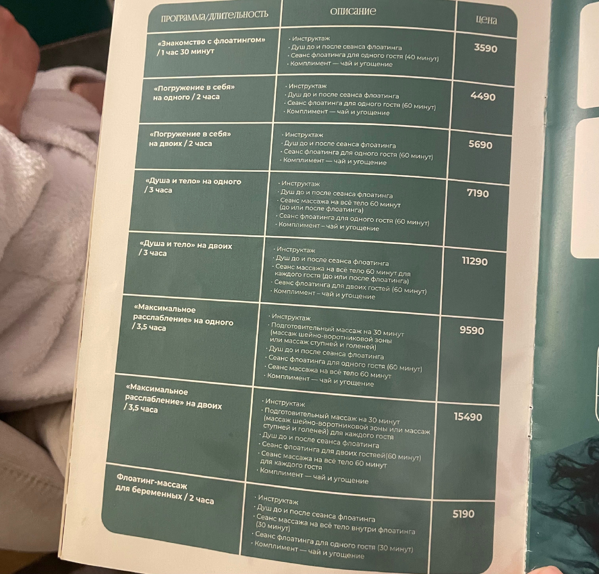 Для удобства сделала для вас фото с программами и флоаингом