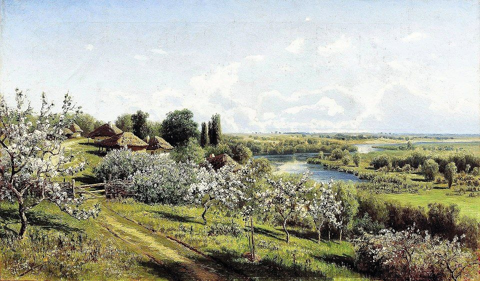 Яблони в цвету