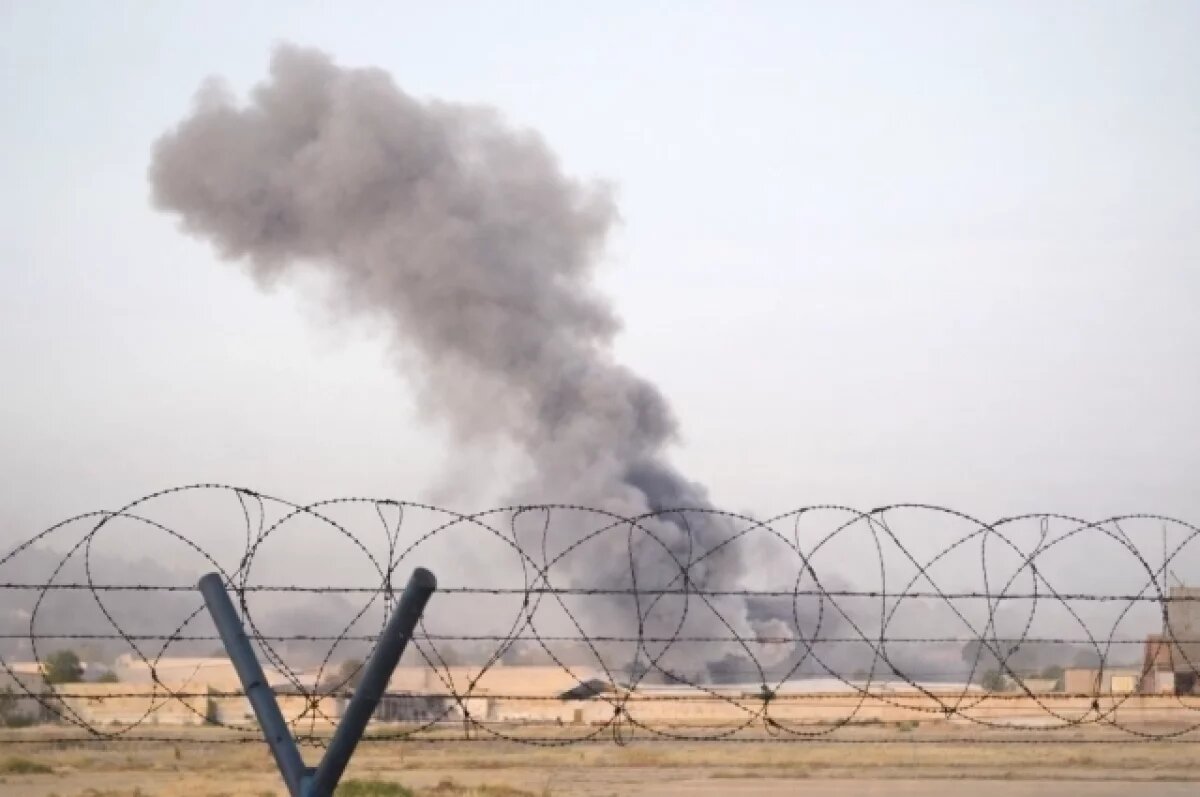    Появилось видео момента удара по военной базе США «Виктория» под Багдадом