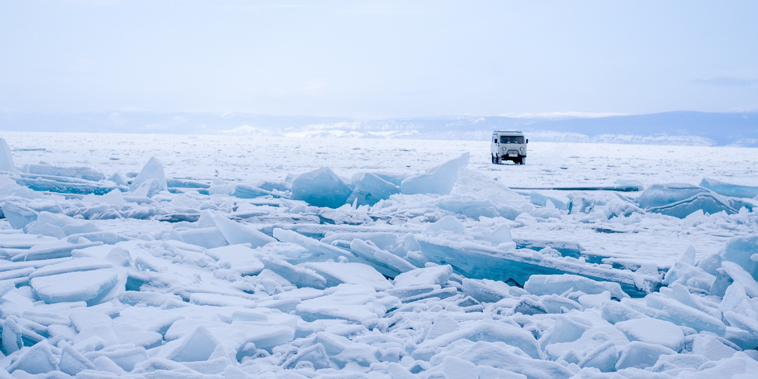 Действительно ли на Ольхоне застряло множество авто?