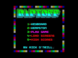 Main menu