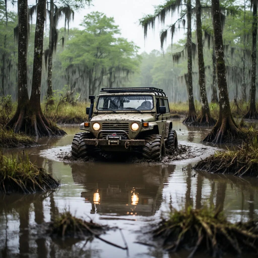 Транспортное средство. Иллюстрация сгенерирована нейросетью