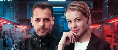 Кадр из фильма. Лиса со следователем Максом. Инет