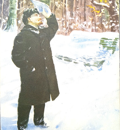 Простота и человечность Ильича в портретах художника Николая Жукова. Набор открыток 1969 года