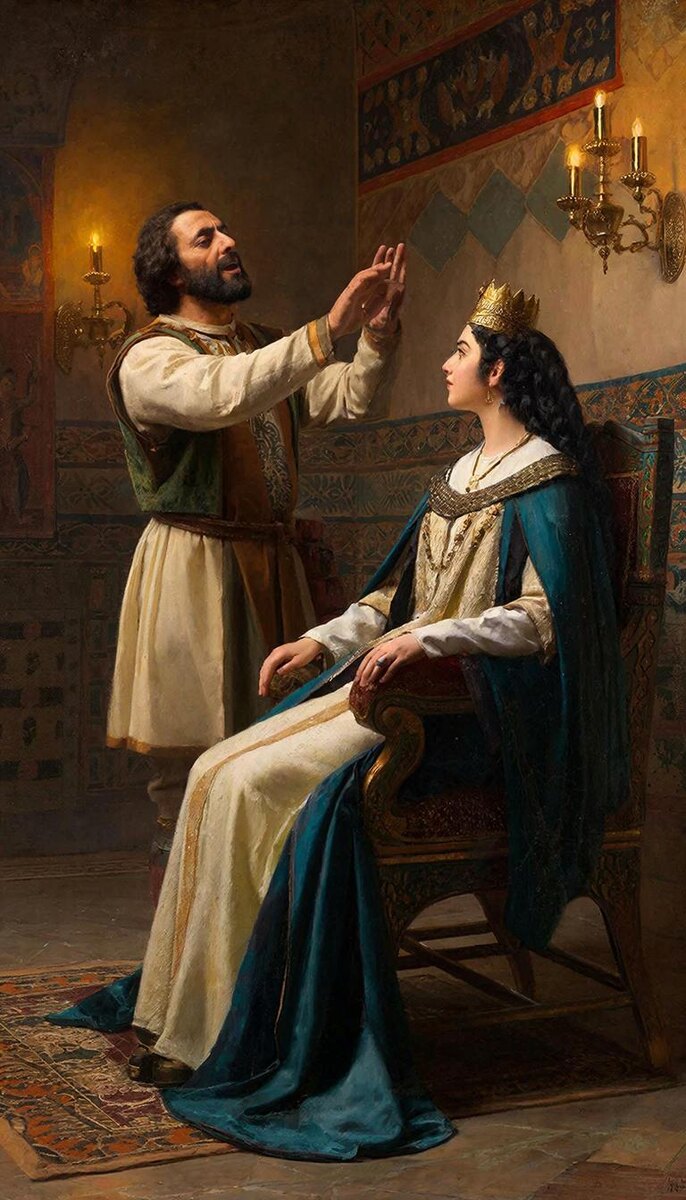 Царица Тамар и Шота Руставели 