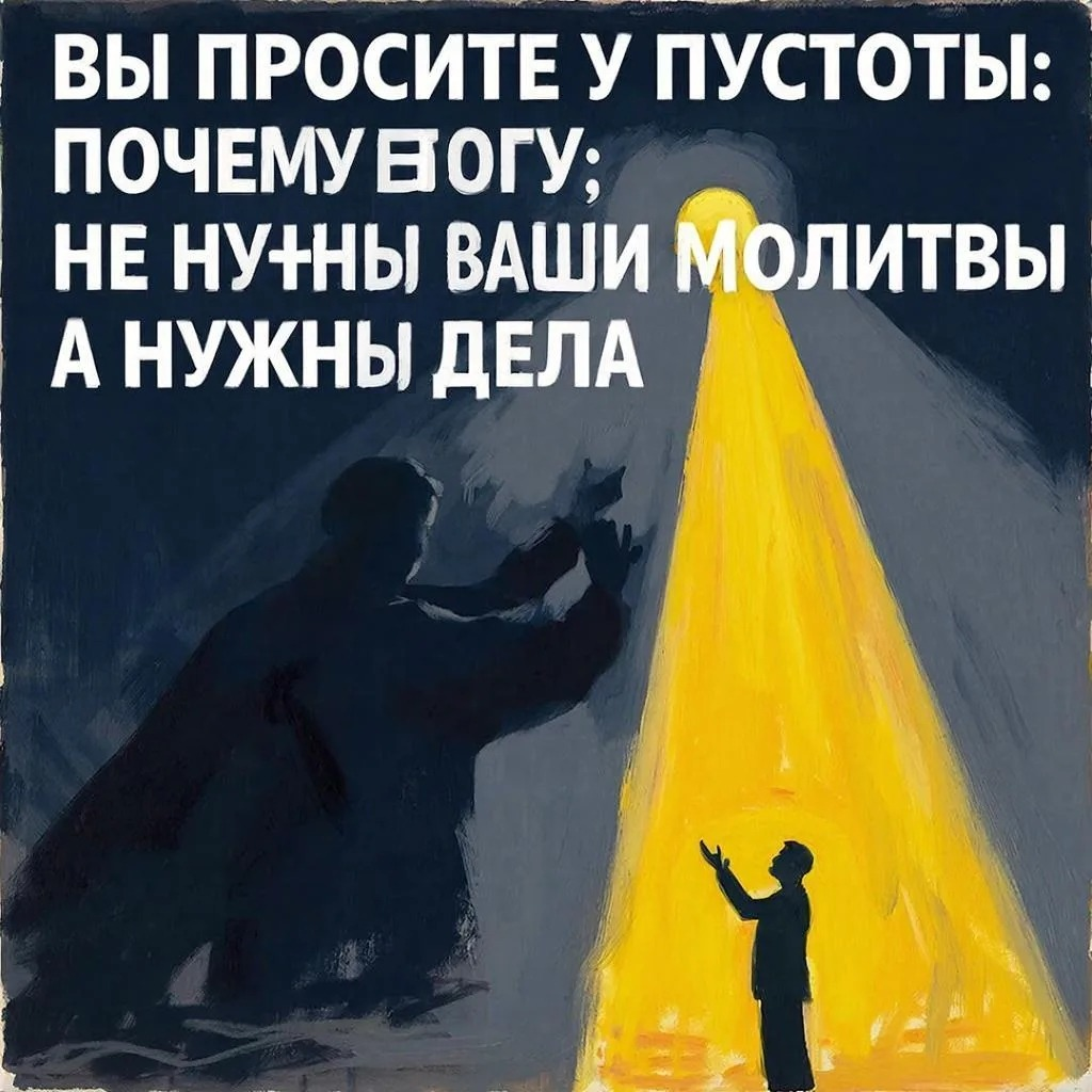 Почему Богу не нужны ваши молитвы, а нужны ваши дела