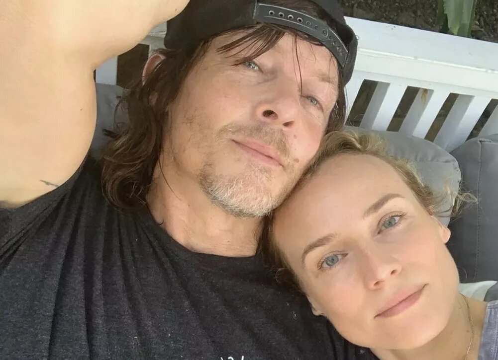 Диана Крюгер и Норман Ридус .Фото соцсети